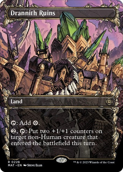 Drannith Ruins (Halo Foil) (March of the Machine: The Aftermath) Light Play Foil
