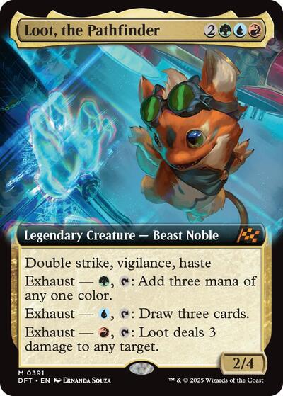 Loot, the Pathfinder (Extended Art) (Aetherdrift) Light Play