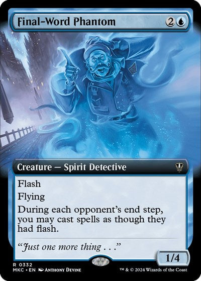 Final-Word Phantom (Extended Art) (Commander: Murders at Karlov Manor) Near Mint