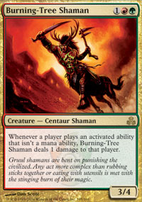 Burning-Tree Shaman (Guildpact) Light Play Foil
