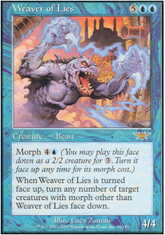 Weaver of Lies (Legions) Medium Play Foil