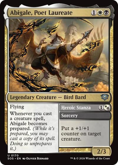 Abigale, Poet Laureate (Secrets of Strixhaven) Light Play Foil