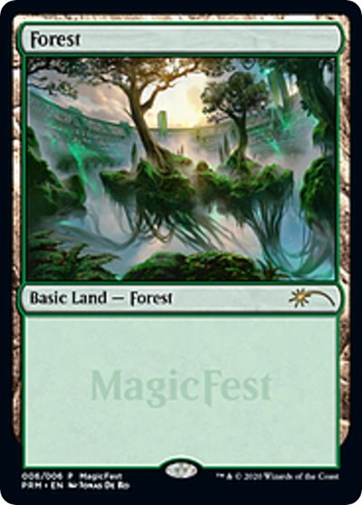Forest (2020) (Promos: Magicfest Cards) Near Mint Foil