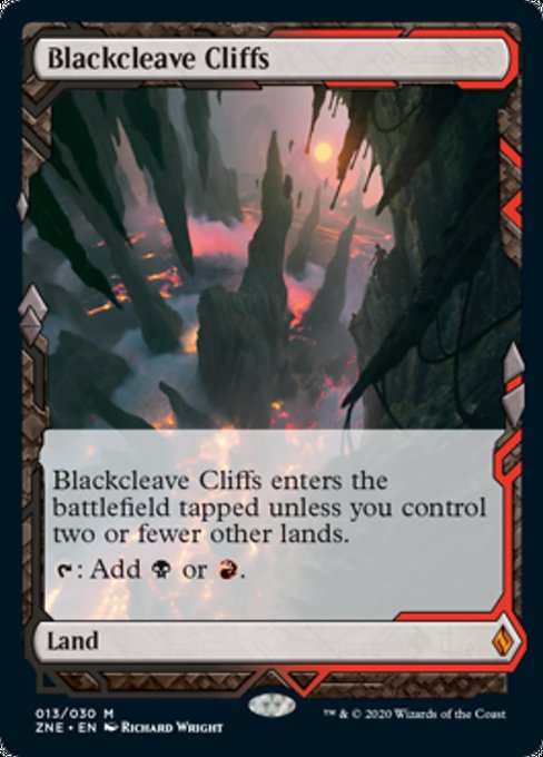 Blackcleave Cliffs (Zendikar Rising Expeditions) Light Play