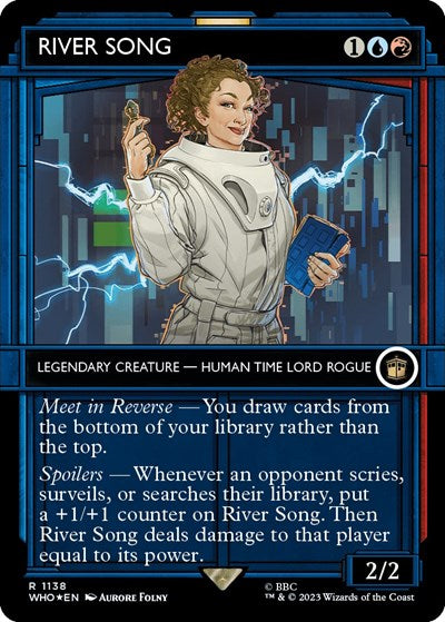 River Song (Showcase) (Surge Foil) (Universes Beyond: Doctor Who) Light Play Foil
