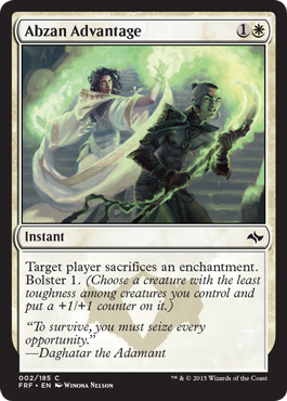 Abzan Advantage (Fate Reforged) Light Play