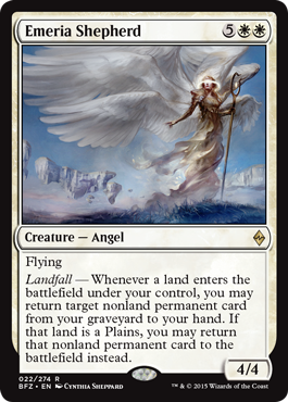 Emeria Shepherd (Battle for Zendikar) Damaged / Poor