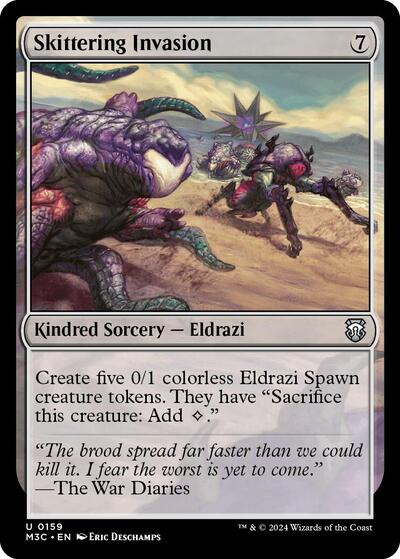 Skittering Invasion (Ripple Foil) (Commander: Modern Horizons 3) Near Mint Foil