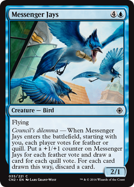 Messenger Jays (Conspiracy: Take the Crown) Light Play Foil