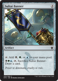 Sultai Banner (Khans of Tarkir) Light Play