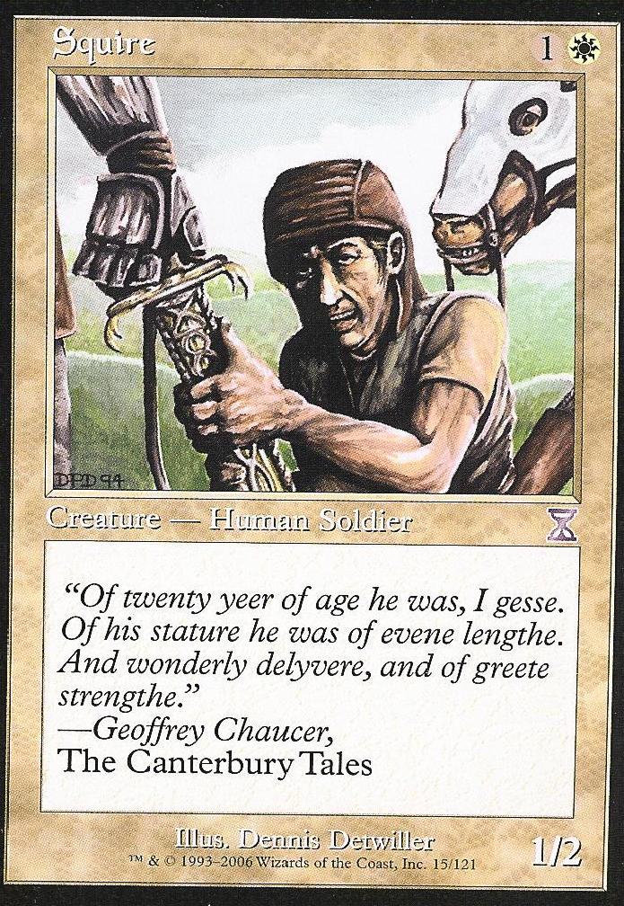 Squire (Time Spiral Time Shifted) Medium Play Foil