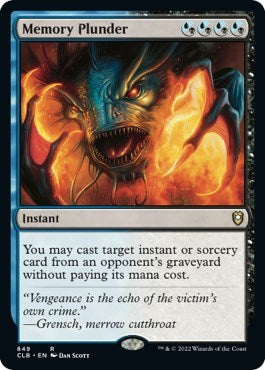 Memory Plunder (Commander Legends: Battle for Baldur's Gate) Damaged / Poor