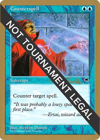 Counterspell - 1998 Randy Buehler (TMP) (World Championship Decks) Medium Play