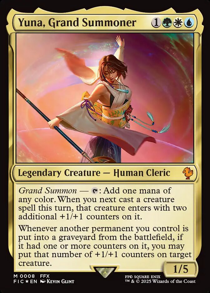 Yuna, Grand Summoner (Commander: FINAL FANTASY) Medium Play Foil