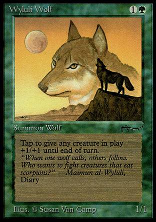 Wyluli Wolf (light circle) (Arabian Nights) Damaged / Poor