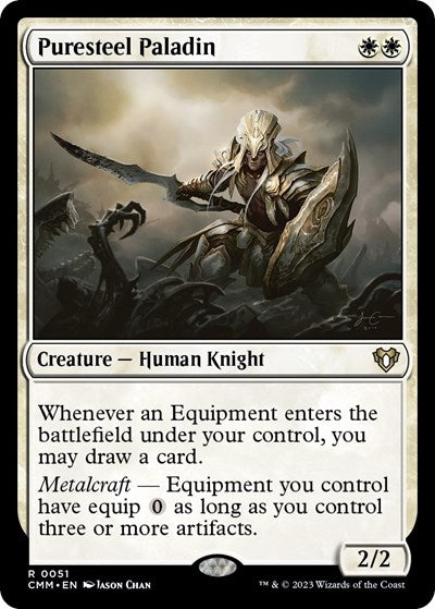Puresteel Paladin (Commander Masters) Light Play