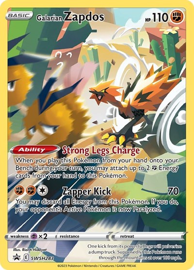 Galarian Zapdos - SWSH283 (SWSH: Sword & Shield Promo Cards) Light Play Holofoil