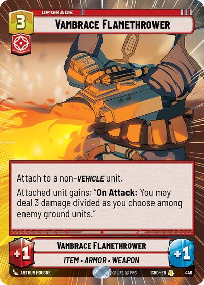 Vambrace Flamethrower (Hyperspace) (Shadows of the Galaxy) Near Mint