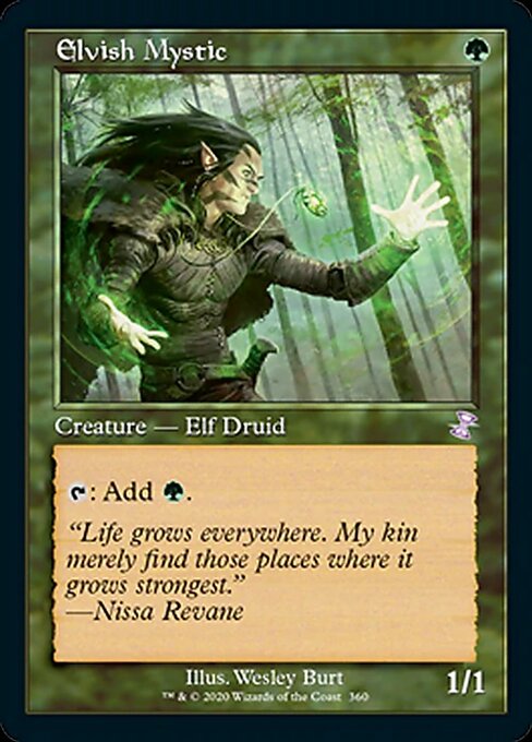 Elvish Mystic (Time Spiral Remastered) Light Play