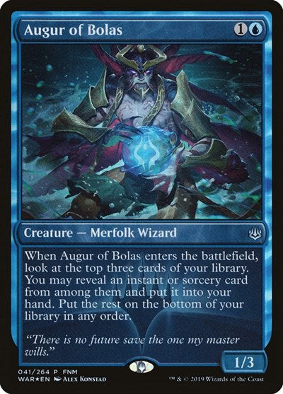 Augur of Bolas (Promos: FNM) Near Mint Foil