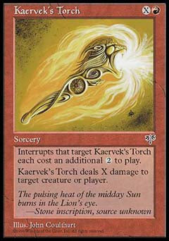 Kaervek's Torch (Mirage) Medium Play