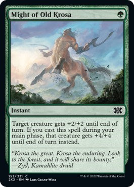 Might of Old Krosa (Double Masters 2022) Light Play Foil