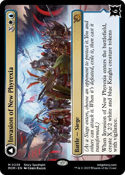 Invasion of New Phyrexia (March of the Machine) Damaged / Poor