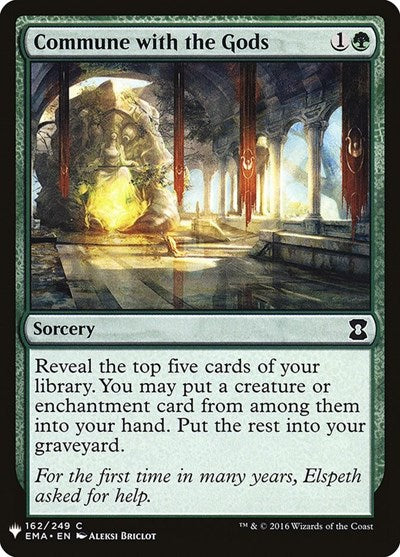 Commune with the Gods (Mystery Booster) Light Play