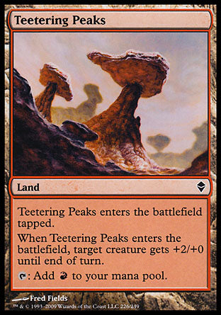 Teetering Peaks (Zendikar) Light Play Foil