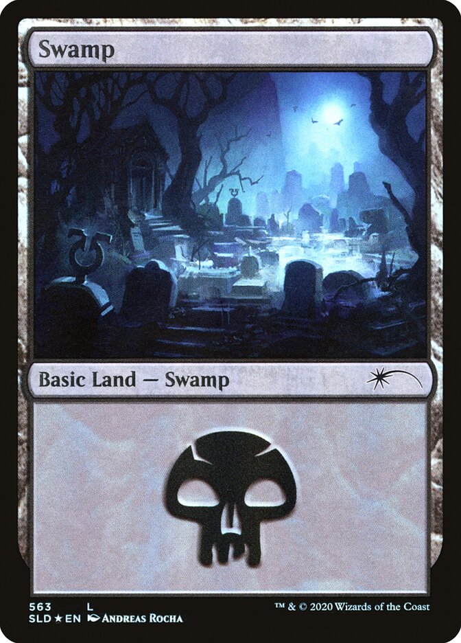 Swamp 563 (Secret Lair) Near Mint Foil