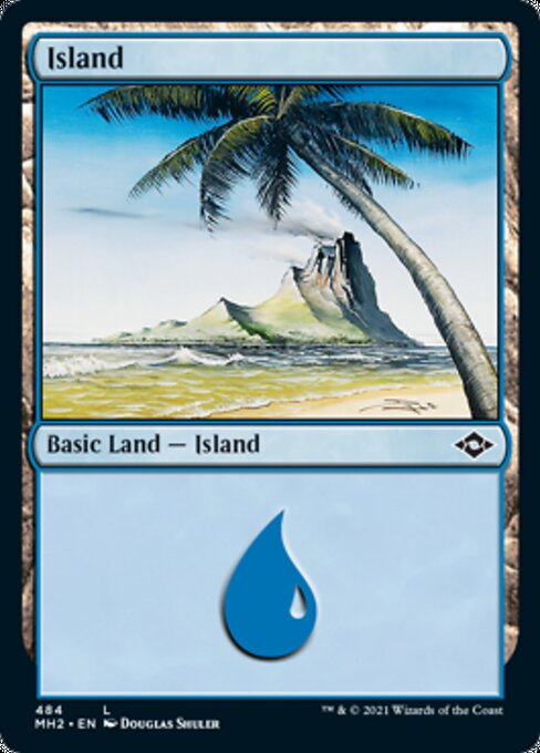 Island (484) (Modern Horizons 2) Medium Play Foil