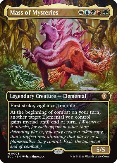 Mass of Mysteries (Borderless) (Commander: Lorwyn Eclipsed) Near Mint