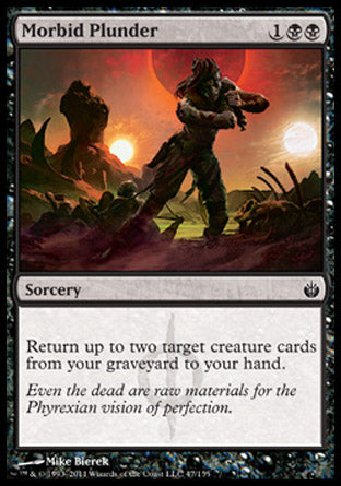 Morbid Plunder (Mirrodin Besieged) Medium Play