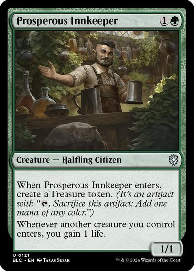 Prosperous Innkeeper (Commander: Bloomburrow) Light Play