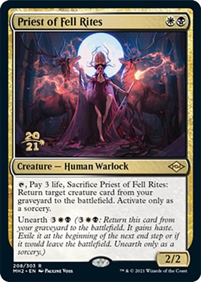 Priest of Fell Rites (Promos: Prerelease Cards) Near Mint Foil