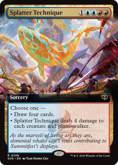 Splatter Technique (Extended Art) (Secrets of Strixhaven) Near Mint