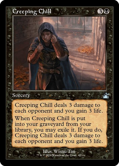 Creeping Chill (Retro Frame) (Ravnica Remastered) Light Play Foil