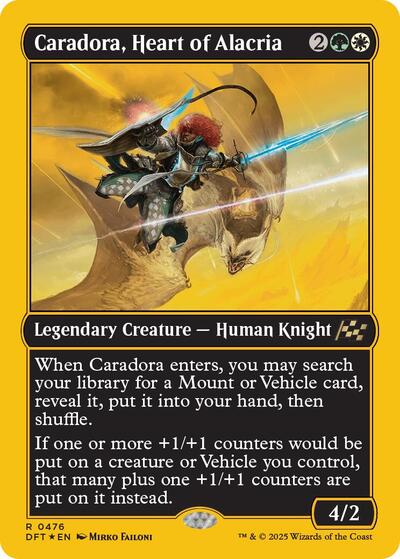 Caradora, Heart of Alacria (First-Place Foil) (Aetherdrift) Near Mint Foil