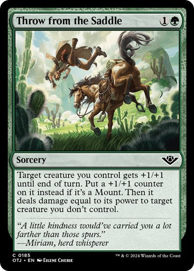 Throw from the Saddle (Outlaws of Thunder Junction) Light Play Foil