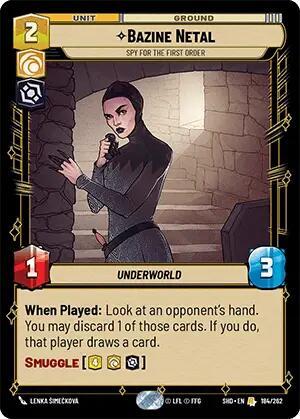 Bazine Netal Spy for the First Order (Shadows of the Galaxy) Near Mint Foil