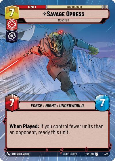 Savage Opress Monster (Hyperspace) (Twilight of the Republic) Near Mint Foil