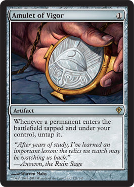 Amulet of Vigor (Worldwake) Damaged / Poor