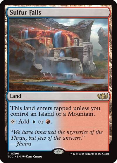 Sulfur Falls (Commander: Tarkir: Dragonstorm) Light Play