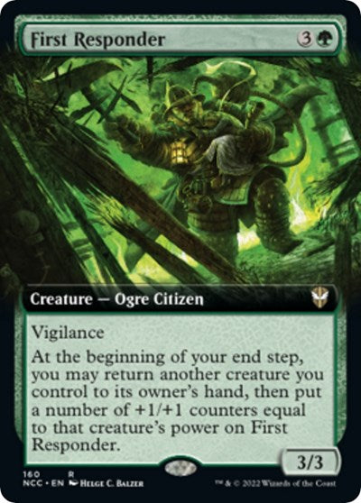 First Responder (Extended Art) (Commander: Streets of New Capenna) Light Play