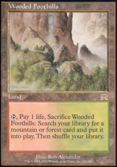 Wooded Foothills (Onslaught) Light Play Foil