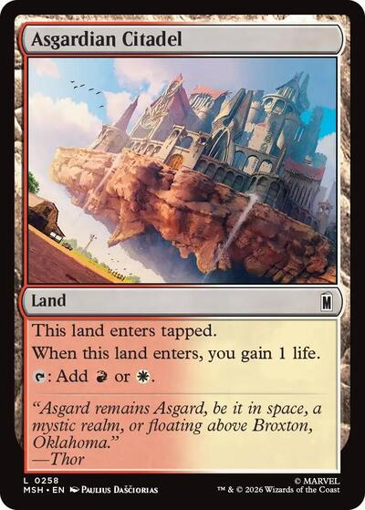 Asgardian Citadel (Marvel Super Heroes) Near Mint Foil