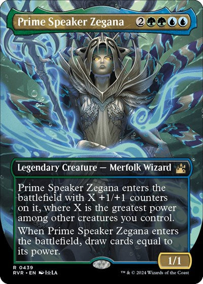Prime Speaker Zegana (Anime Borderless) (Ravnica Remastered) Light Play