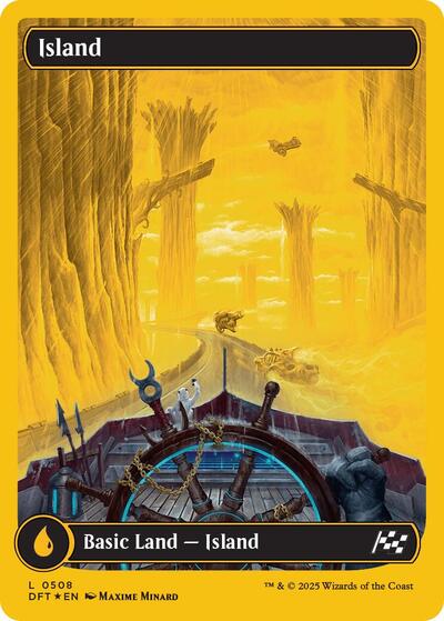 Island (0508) (First-Place Foil) (Aetherdrift) Light Play Foil