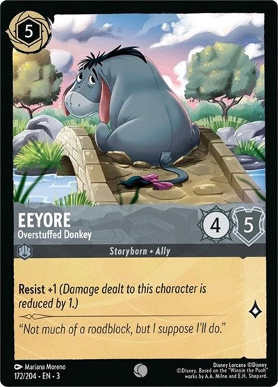 Eeyore - Overstuffed Donkey (Into the Inklands) Near Mint Cold Foil