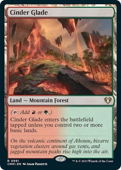 Cinder Glade (Commander Masters) Light Play